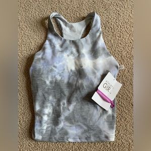 NWT athleta girl cropped ribbed tank size L/XL